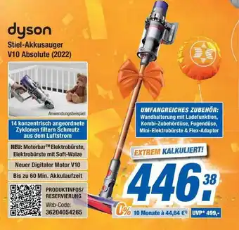 Expert Bening Dyson stiel-akkusauger v10 absolute (2022) Angebot