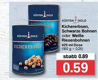 Famila Nord West Küsten Gold Kichererbsen, Schwarze Bohnen Oder Weiße Riesenbohnen Angebot