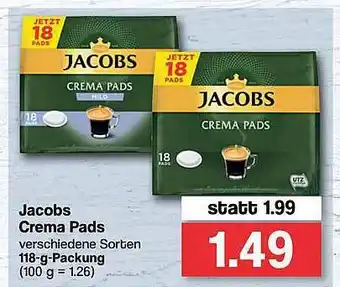 Famila Nord West Jacobs Crema Pads Angebot