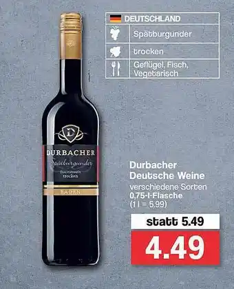 Famila Nord West Durbacher Deutsche Weine Angebot