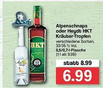 Famila Nord West Alpenschnaps Oder Heydt Hkt Kräuter-tropfen Angebot