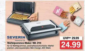 Famila Nord West Severin Waffelpommes-maker WA 2114 Angebot