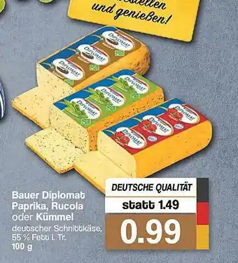 Famila Nord West Bauer Diplomat Paprika, Rucola Oder Kümmel Angebot