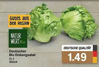 Famila Nord West Natur Wert Deutscher Bio Eisbergsalat Angebot