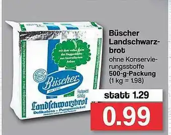 Famila Nord West Büscher Landschwarz Brot Angebot