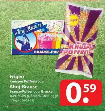 Famila Nord West Frigeo Knusper Puffreis Oder Ahoj-brause Angebot