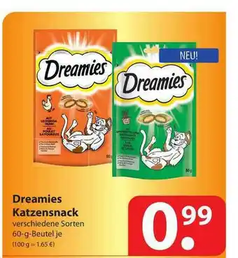 Famila Nord West Dreamies Katzensnack Angebot