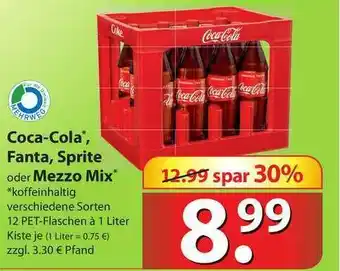 Famila Nord West Coca-cola Fanta, Sprite Oder Mezzo Mix Angebot