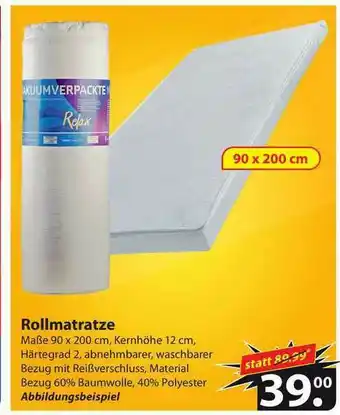 Famila Nord West Rollmatratze Angebot