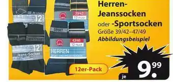 Famila Nord West Herren Jeanssocken Oder Sportsocken Angebot