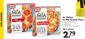 Handelshof Dr. Oetker La Mia Grande Pizza 360-415 g Packung Angebot