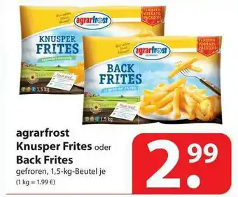 Famila Nord West Agrarfrost Knusper Frites Oder Back Frites Angebot