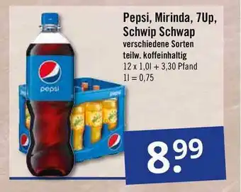 GetränkePartner Pepsi Cola, Schwip-schwap, Mirinda Oder 7up Angebot