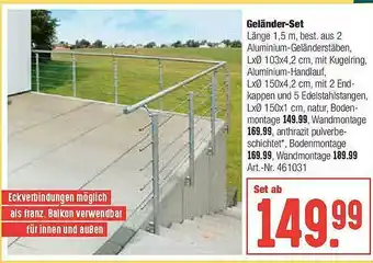 Hellweg Geländer-set Angebot