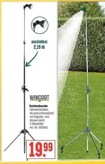 Hellweg Gartendusche Wingart Angebot