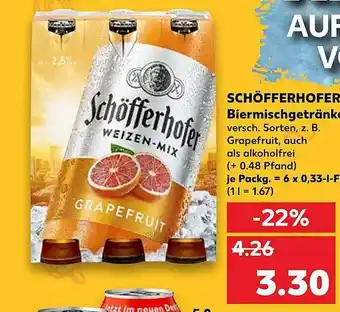 Kaufland Schöfferhofer Biermischgetränke Angebot