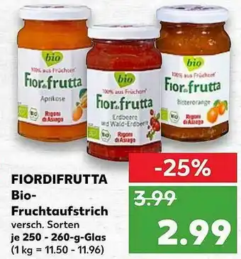 Kaufland Fiordifrutta Bio-fruchtaufstrich Angebot