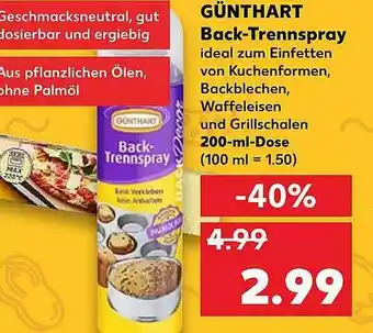 Kaufland Günthart Back-trensspray Angebot