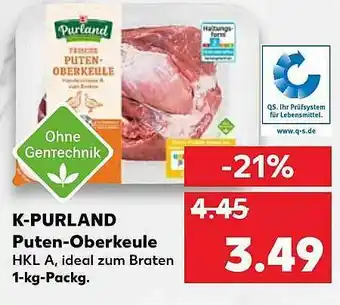 Kaufland K-purland Puten-oberkeule Angebot