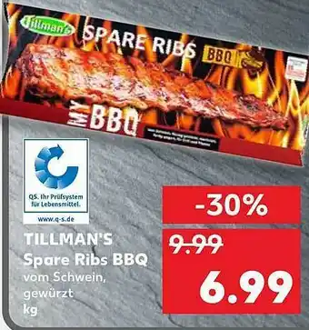 Kaufland Tillman's Spare Ribs Bbq Angebot