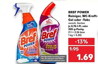 Kaufland Bref Power Reiniger, Wc-kraft-gel Oder -tabs Angebot