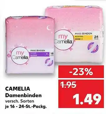 Kaufland Camelia Damenbinden Angebot