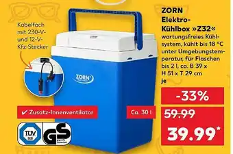 Kaufland Zorn Elektro-kühlbox Z32 Angebot