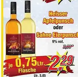 Wiglo Wunderland Heisser apfelpunsch oder sahne eierspunch Angebot