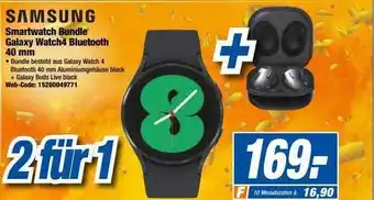 Expert Samsung smartwatch bundle galaxy watch4 bluetooh 40 mm Angebot