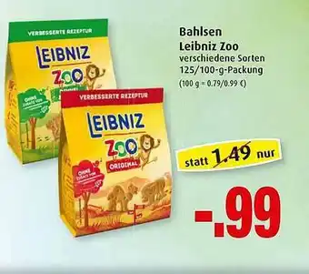 Markant Bahlsen Leibniz Zoo Angebot