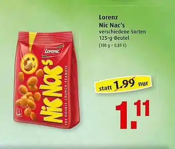 Markant Lorenz Nic Nac's Angebot