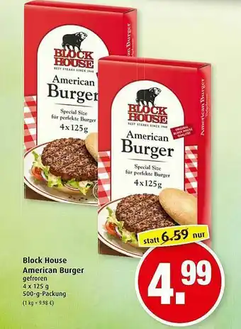 Markant Block House American Burger Angebot