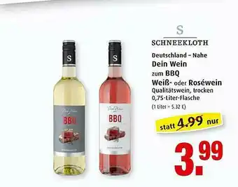 Markant Schneekloth Deutschland-nahe Dein Wein Bbq Weiß Oder Roséwein Angebot