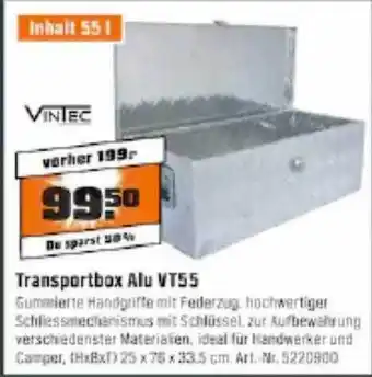 OBI Vintec transportbox alu vt55 Angebot