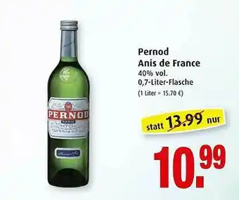 Markant Pernod Anis De France Angebot