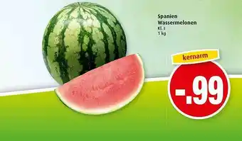 Markant Spanien Wassermelonen Angebot