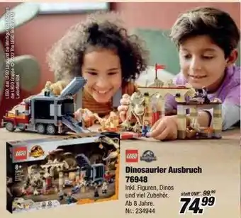 Rofu Kinderland Lego dinosaurier ausbruch 76948 Angebot