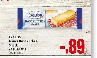 Markant Exquisa Feiner Käsekuchen Snack Angebot