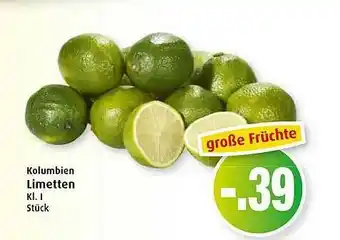 Markant Kolumbien Limetten Angebot