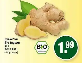 Markant China-peru Bio Ingwer Angebot