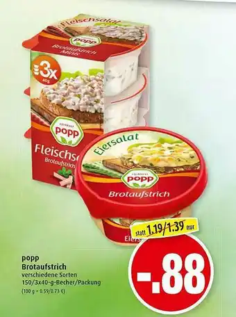 Markant Popp Brotaufstrich Angebot