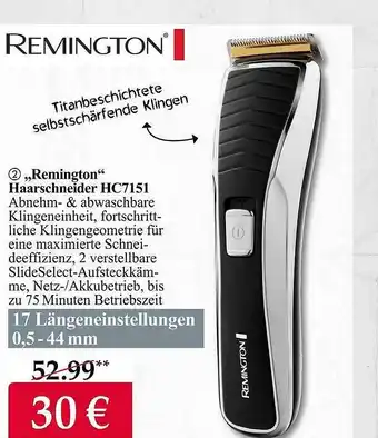 Woolworth „remington“ haarschneider hc7151 Angebot