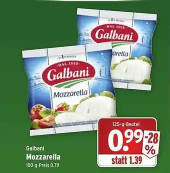 Wasgau Galbani Mozzarella Angebot