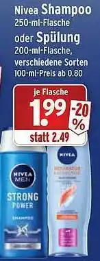 Wasgau Nivea Shampoo Oder Spülung Angebot