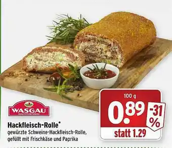 Wasgau Hackfleisch-rolle Angebot