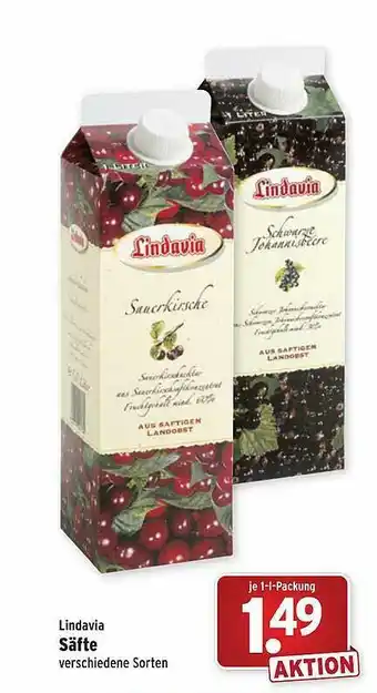 Wasgau Lindavia Säfte Angebot