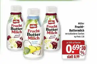 Wasgau Müller Frucht Buttermilch Angebot