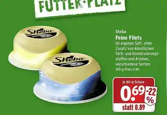 Wasgau Sheba Feine Filets Angebot