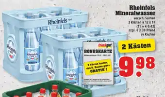 trinkgut Rheinfels Mineralwasser Angebot