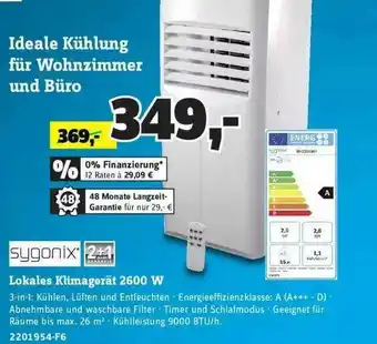 Conrad Sygonix Lokales Klimagerät 2600 W Angebot